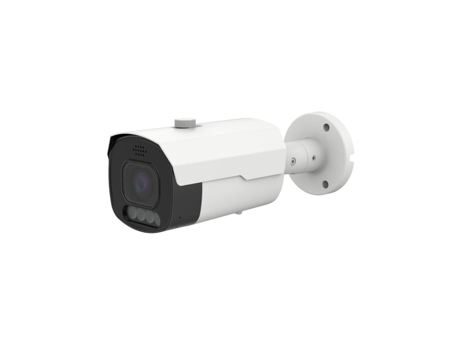 XP-8LPR-MZB: 8MP Motorized Zoom IP Bullet Camera w/Active Deterrence w/Full Color w/LPR