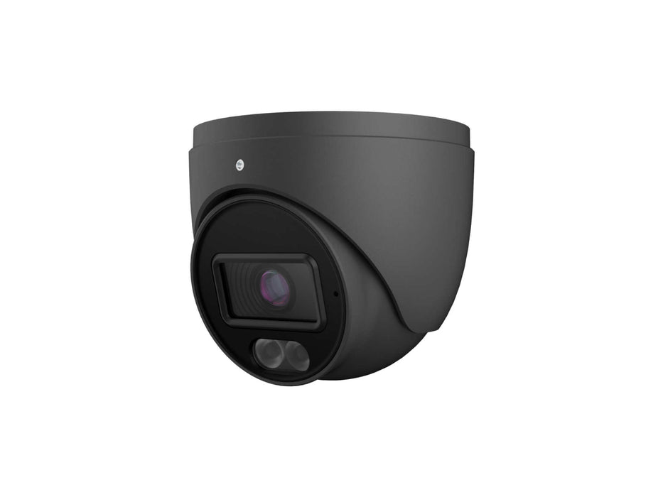 IPX2-2.8-V4-Black: 6MP Fixed Lens IP Turret Camera w/Audio w/Full Color