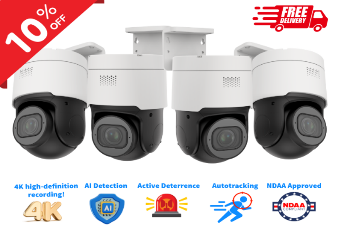 XP-PTZ4 4K Mini PTZ AI Autotracking Bundle (4x per case) - Save Big!