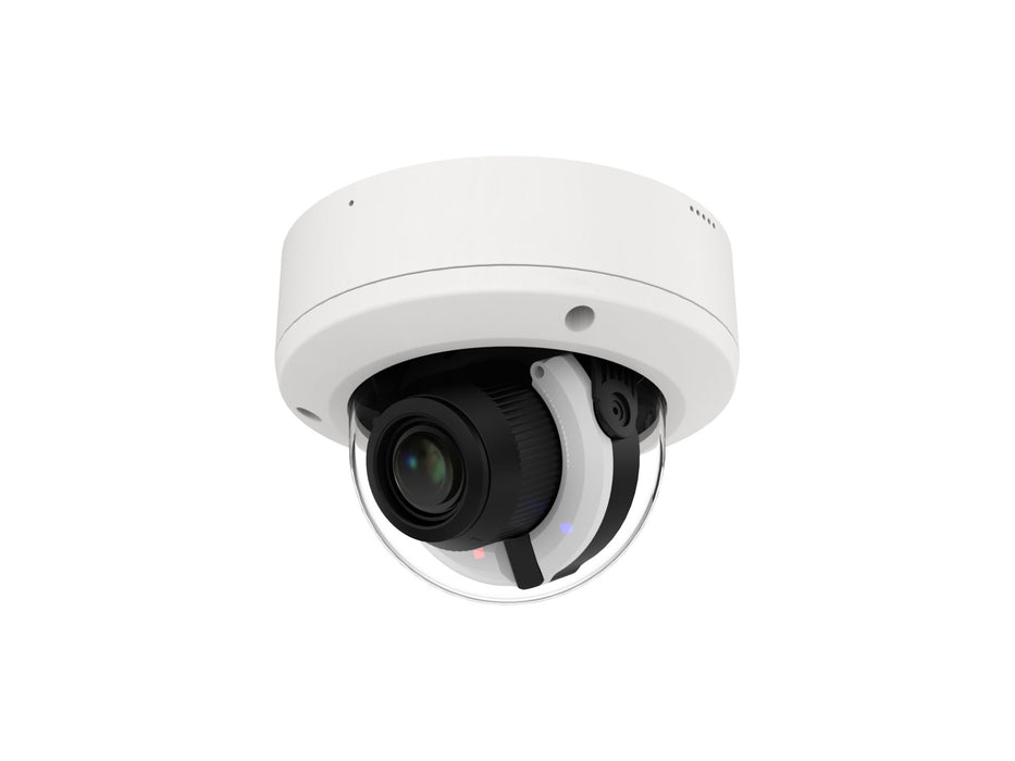 XP-5ALL-MZD: 5MP Motorized Zoom IP Vandal Dome Camera w/Active Deterrence w/Full Color w/AI