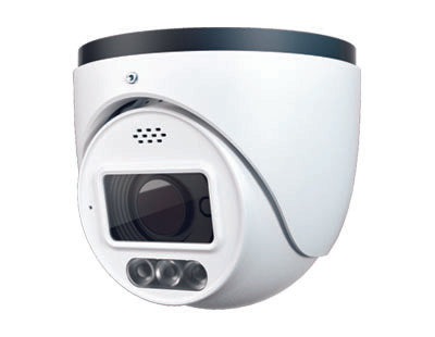 IPX22: 4MP Fixed Lens IP Turret Camera w/Active Deterence